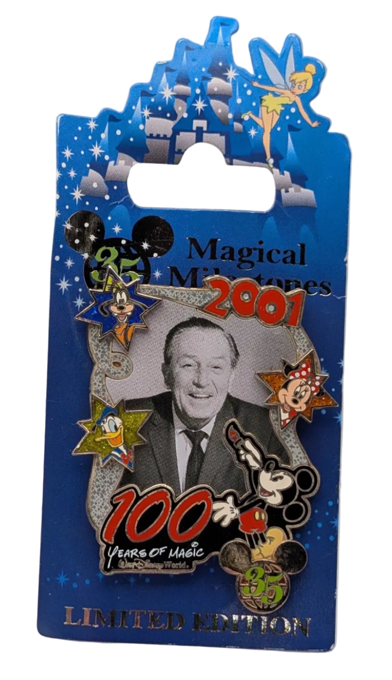 Disney 2005 Magical Milestones Walt Mickey Donald Minnie 