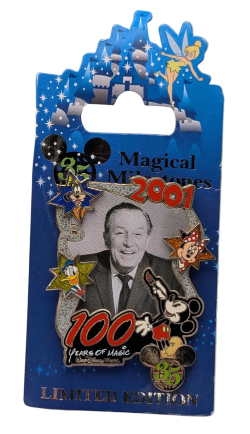 Disney 2005 Magical Milestones Walt Mickey Donald Minnie 