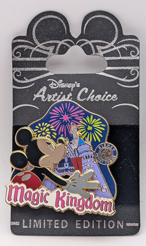 Disney Artist Choice Mickey Mouse Magic Kingdom Fireworks pin