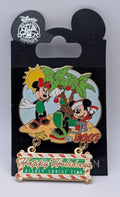 Disney Cruise Line Happy Holidays 2007 Mickey & Minnie Dangle Pin, Limited Edition (LE) of 750