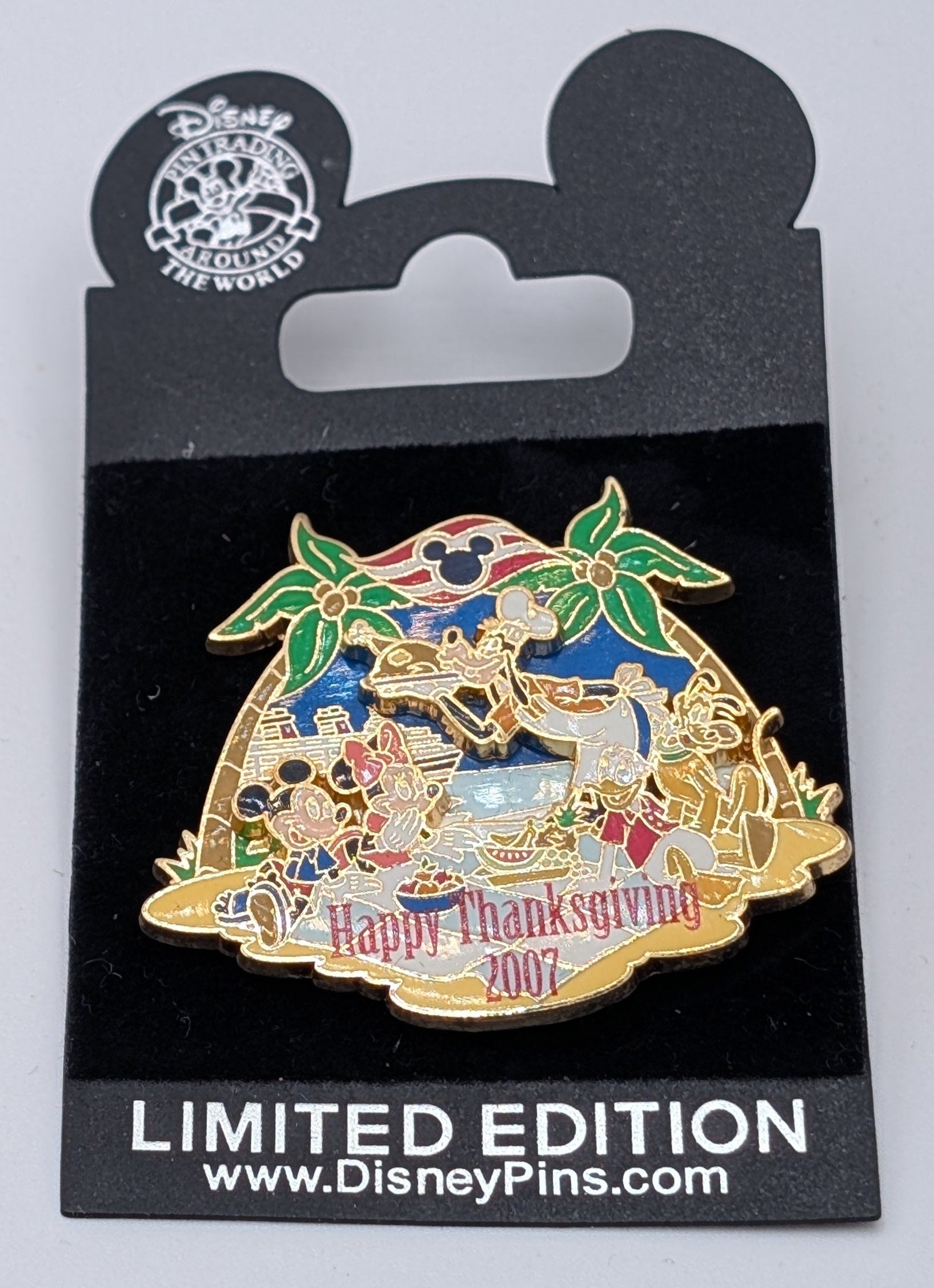 Happy Thanksgiving 2007 limited edition pin 