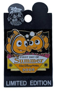 WDW 2005 SUMMER MARLIN & NEMO FROM FINDING NEMO LE 2000 STAINED GLASS PIN