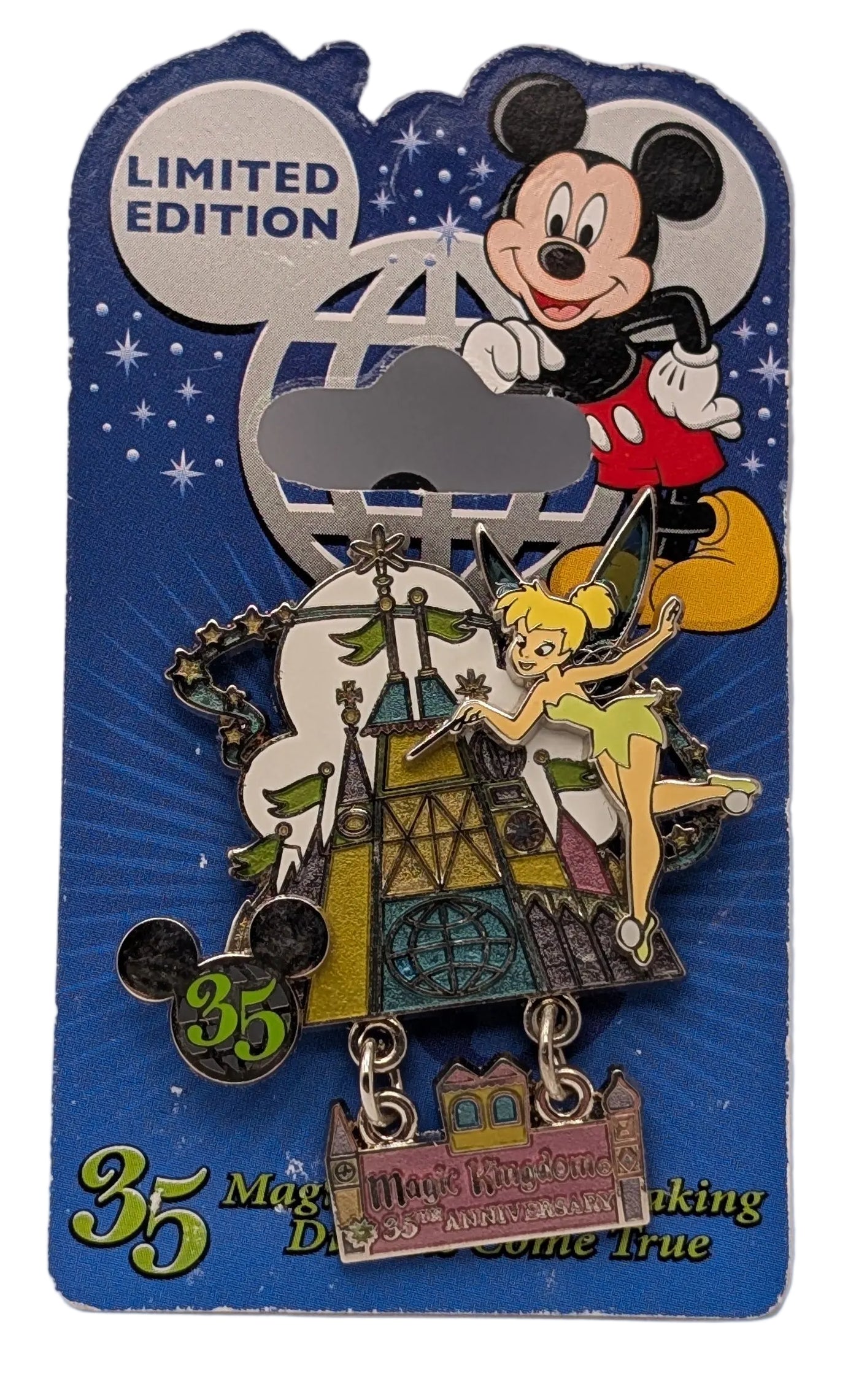 WDW 35th Anniversary Tinker Bell pin Magic Kingdom Park