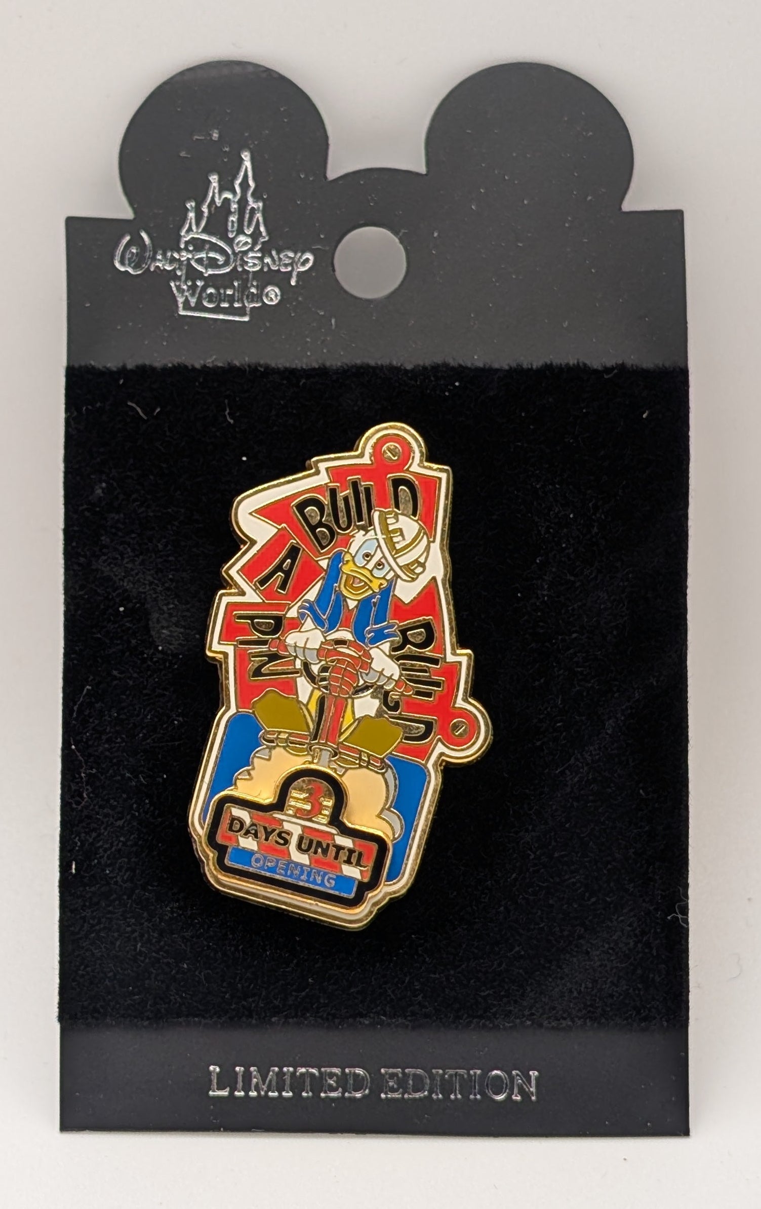 WDW Donald Duck Build A Pin 25 Anniversary Limited Edition