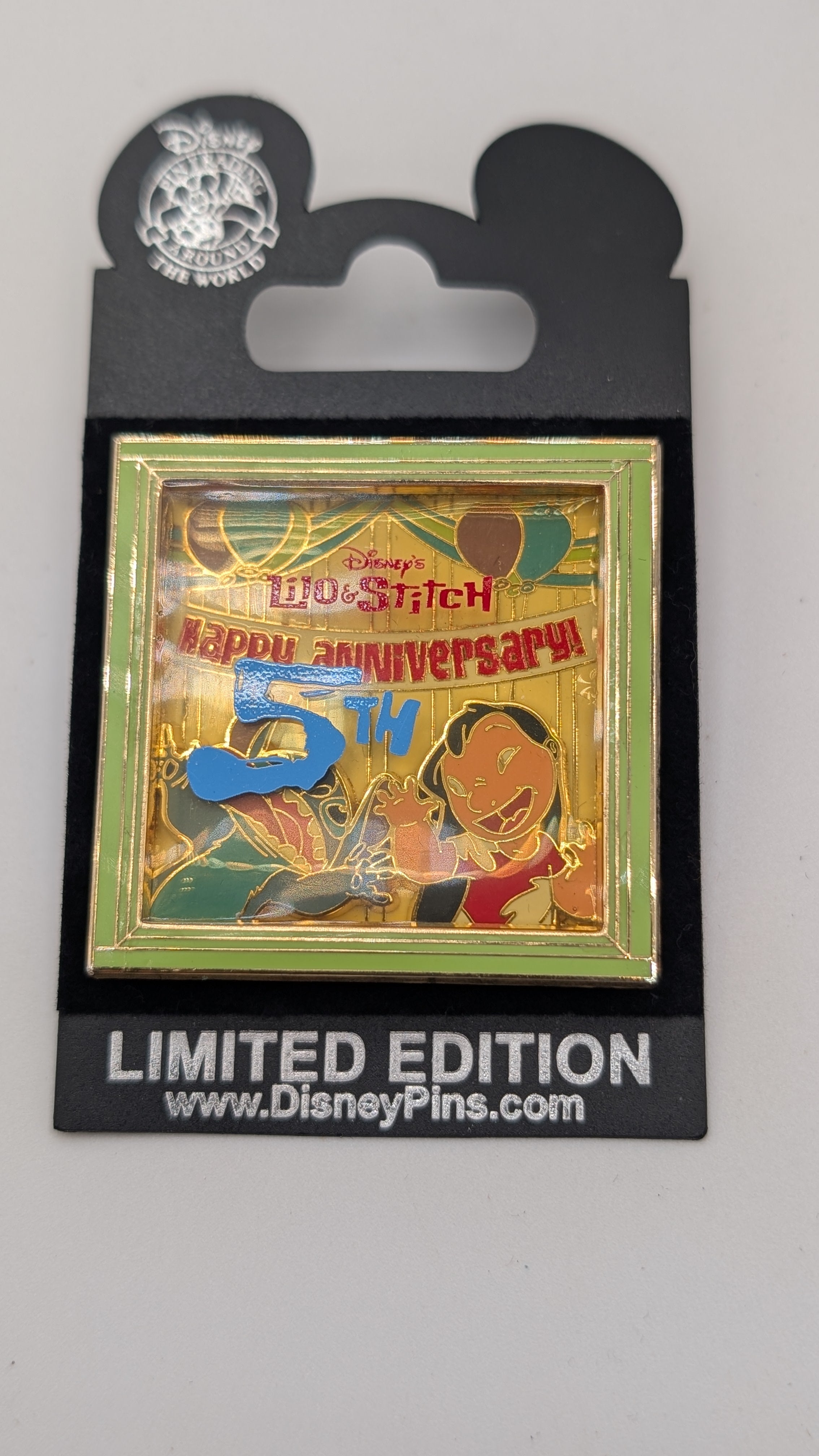 WDW Lilo & Stitch 5th Anniversary limited edition pin. 
