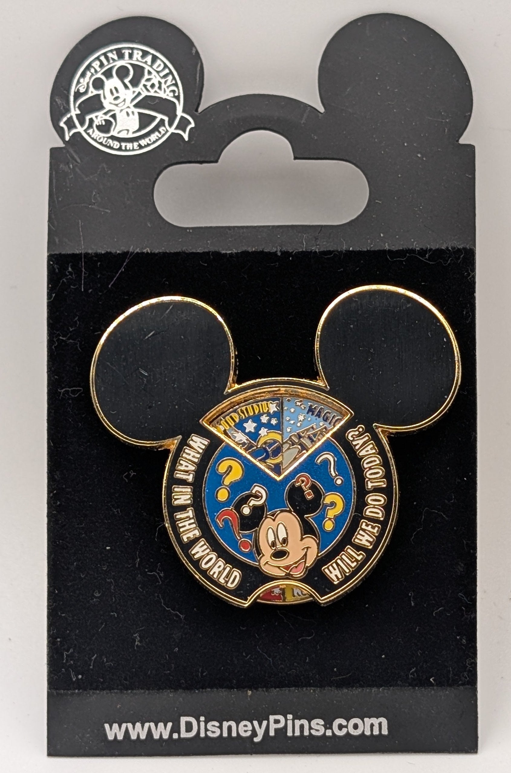 WDW What in the World Will We Do Today? Collectable Pin